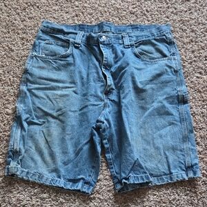 Wrangler Men's Blue Denim Utility Shorts